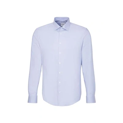 Image of Seidensticker Men&#039;s Shaped fit Long Sleeved Shirt, lightblue, 40