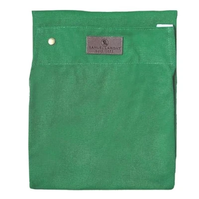 Image of Samuel Lamont Cooking Apron Premium Kitchen for Chefs and Home Cooks Stylish Durable Chef&#039;s Cooking, Grilling Baking Green Canvas One Size