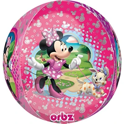 Image of Disney 2839401 Round Minnie Mouse Foil Balloon Party Decoration 1 Pc