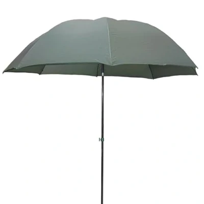 Image of Large Fishing Umbrella Shelter Day Brolly System Lightweight Carp Angling Brollies with Tilt 75 Inch (190 cm) Span Parasol Waterproof Canopy Strong Match Umbrellas Without Sides