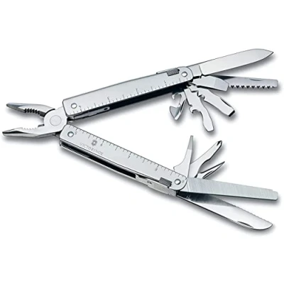 Image of Victorinox, Swiss Tool, Army Pocket Knife, Large, Multi 26 Functions, Needle nose pliers, Wire crimper, Lockable Blade