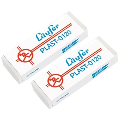 Image of Läufer Plastic Eraser Rubber 2 Erasers groß