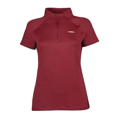Image of Weatherbeeta Prime Short Sleeve Top, Maroon, Ladies M
