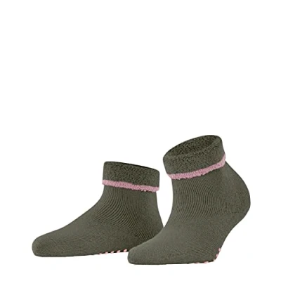 Image of ESPRIT Women&#039;s Cozy W HP Wool Grips On Sole 1 Pair Grip socks, Green (Olive 7830), 5.5 8