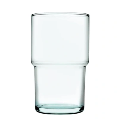 Image of 440ml Aware Hill Recycled Stacking Highball Glasses Green By Pasabahce