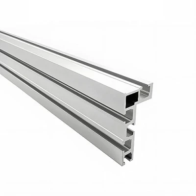 Image of aleawol T Nut Rail Mitre Rail, 75 Type 600 mm Track Aluminium Guide DIY Gauge, Woodworking Workbench Modification for Fence Attachment