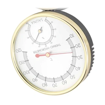 Image of FTVOGUE Metal Dial Sauna, Thermometers Outdoor Thermometer Hygrometer Indoor Hygro Weather