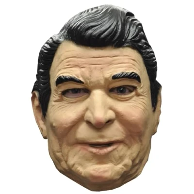 Image of DISGUISE Ronald Reagan Mask, Tan/Black/White, Default