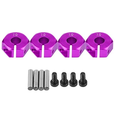 Image of Wheel Hex Hub Adapters, 12mm Universal Adapter for HSP Sakura 1/10 Scale RC Car(7.0MM Purple)