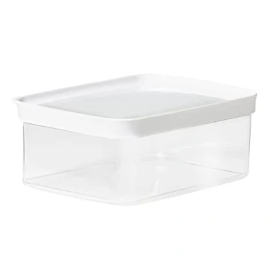 Image of Emsa Optima N11422 Dry Storage Container 2 Litres Rectangular 100% Safe, Hygienic, Safe and Space Efficient Fresh Seal BPA Free Transparent Design 2.0 L