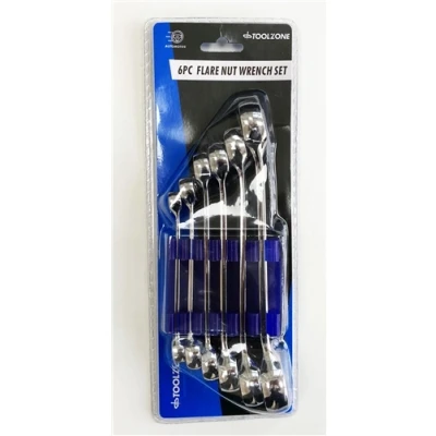 Image of Toolzone 6 Piece Heavy Duty Flare Nut Wrench Spanners