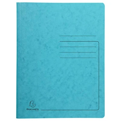 Image of Exacompta Colorspan 240236E Spiral Binder Printed, 24 x 32 cm, for DIN A4, up to 300 Sheets, Pack of 1, Turquoise
