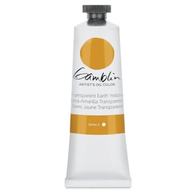 Image of Gamblin Artist Oil, 37ml Tube, Transparent Earth Yellow (1683)