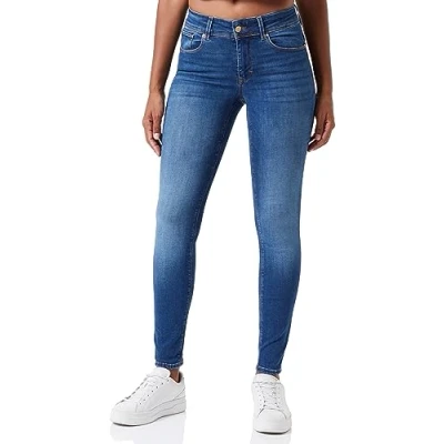 Image of Bestseller A/S Women&#039;s Vmembrace Mr Push Up Sk J Ri3134 Noos Jeans, Medium Blue Denim, XS / 32L