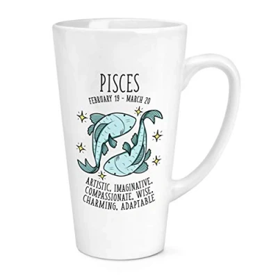 Image of Pisces Horoscope 17oz Large Latte Mug Cup