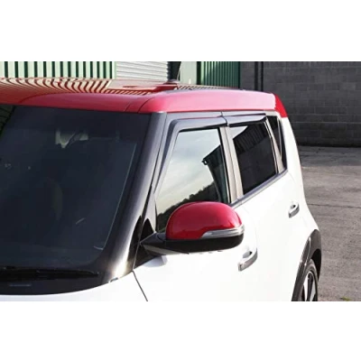 Image of AUTO CLOVER Wind Deflectors Set for Kia Soul 2014 2019 (4 pieces)