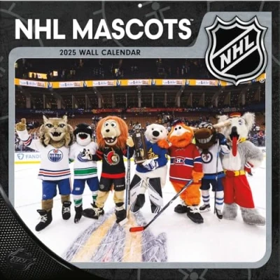 Image of TURNER SPORTS NHL Mascots 2025 12x12 Wall Calendar (25998012187)