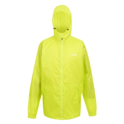 Image of Regatta Mens Pack It III Waterproof Jacket (Citron Lime) Green Size X Large