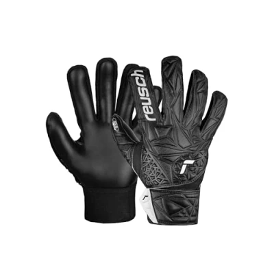 Image of Reusch Attrakt Starter Solid Finger Support Junior Goalkeeper Gloves for Children All Surfaces