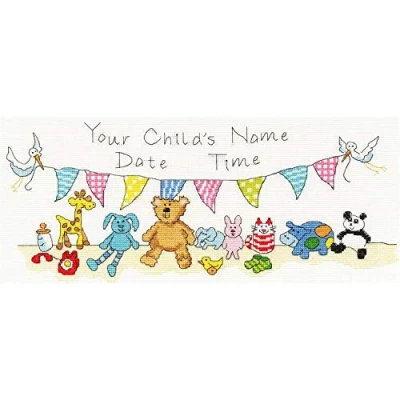 Image of Bothy Threads Cross Stitch Kit New Baby Arrival!