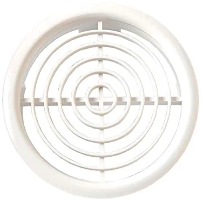 Image of Merriway BH06210 (10 Pcs) Louvred Soffit Vent White 100 mm (4 Inch) Pack of 10 Pieces