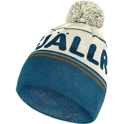 Image of FJALLRAVEN 84768 113 534 Fjällräven Pom Hat Unisex Chalk White Indigo Blue Size OneSize