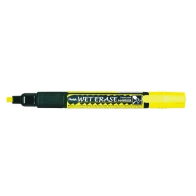 Image of Pentel Wet Erase Chalk Marker Medium Tip Yellow (Pack of 12)