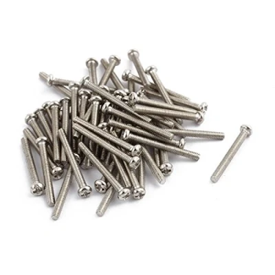 Image of Sourcingmap 50Pcs M2 x 18mm Stainless Steel Pan Head Phillips Machine Screw Bolts