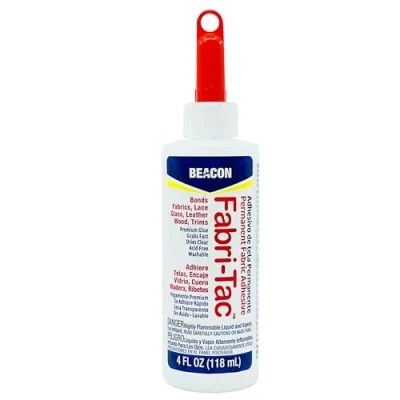 Image of Beacon Fabri Tac Permanent Adhesive, 4 Ounce THE GLUE GUN IN A BOTTLE !