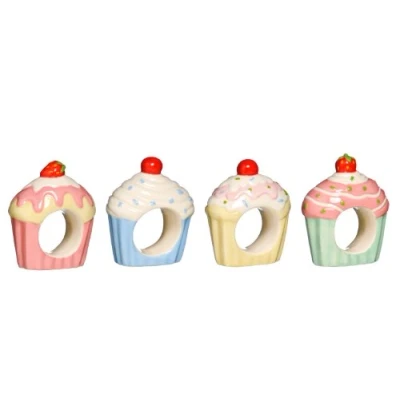 Image of Premier Housewares Cupcake Napkin Rings (1 Random)
