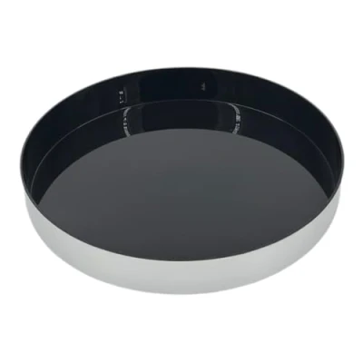 Image of Chabrias Ice Bucket with Lid and Tongs Round &amp; Double Walled Insulation Perfect for Home Bars, Pubs, Restaurants, BBQs Picnics (13&quot; Tray)