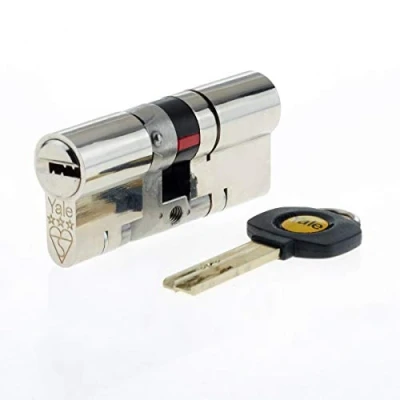 Image of Yale B YS3 4540N Anti Snap 3 Star Euro Double Cylinder, High Security, 45:40 (85mm), Nickel Finish