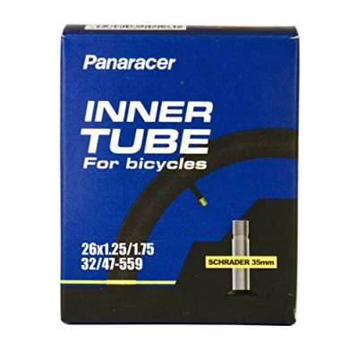 Image of Panaracer Unisex&#039;s Premium 26 Inch Inner Tube, Black, 1.25 1.75
