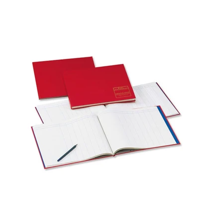 Image of Collins Debden Ltd 061365 150 Series Cathedral Analysis Book, 24 Cash Columns, 297 x 315 mm, 96 Pages, Red