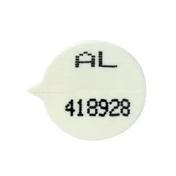 Image of GoSecure Security Seals Numbered Round White (500 Pack) WSealNO