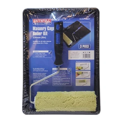 Image of Faithfull FAIRKITMASCF Masonry Cage Roller Kit 230mm (9in)