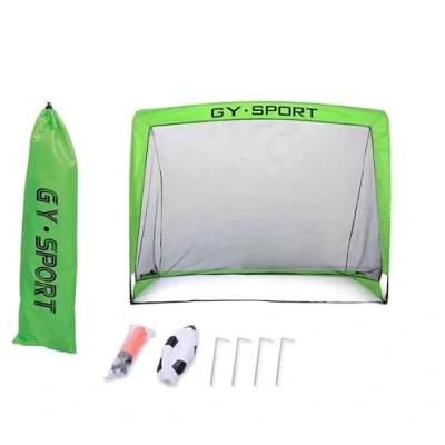 Image of Koolbitz Portable Large Instant Football Goals Set, Outdoor &amp; Indoor Kids Fun Soccer Goal Net with Ball and Pump, Training Equipment