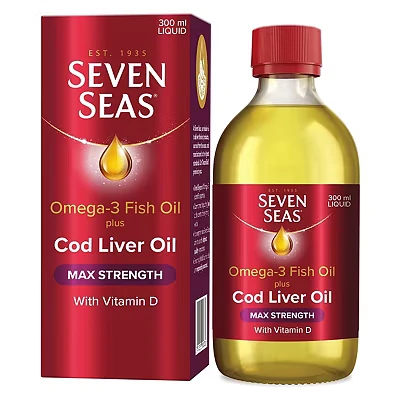 Image of Seven Seas Extra High Strength Omega 3 Pure Cod Liver Oil 300 ml