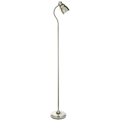 Image of Classic Flexi Task Floor Lamp Bright Nickel Plate, 1x GU10