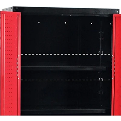 Image of Hilka Tools GTC2DRSS Garage Tall Cabinet Shelf, Black