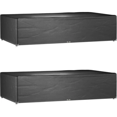 Image of vidaXL Garden Furniture Covers 2 pcs 12 Eyelets 315x180x75 cm Rectangular