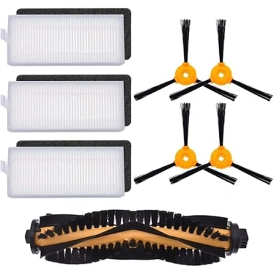 Image of INF Spare parts accessories for Ecovacs DEEBOT 600/601/605 DO3G KTA, robot vacuum cleaner accessories, 1 x main brush, 4 side brushes, 3 HEPA filters