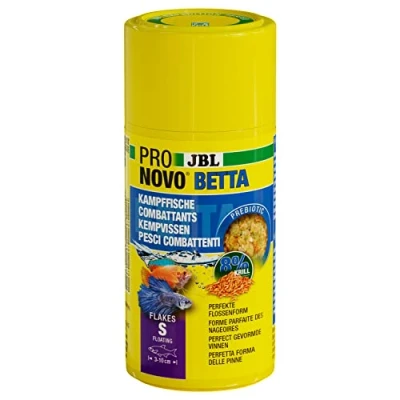 Image of JBL PRONOVO BETTA FLAKES Fishing Food for Battle Fish from 3 10 cm, Flakes, Size S, 100 ml