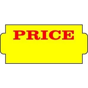 Image of NOR 24x11mm Yellow Price Peelable Labels (18K) for 3/9 D Gun
