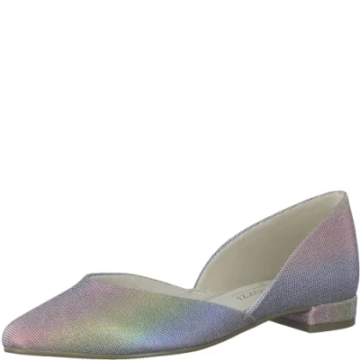 Image of MARCO TOZZI Women&#039; 2 82103 20 Ballet Flat, Rainbow Met, 5 UK