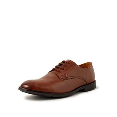 Image of Clarks Men&#039;s Ronnie Walk Derbys, Brown British Tan Leather, 10.5 UK