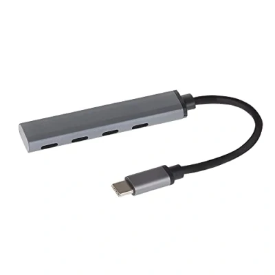 Image of Maplin USB C Charging &amp; Connectivity Hub Adapter with 4 Ports, Compatible MacBook Air, Pro, Dell XPS, Lenovo ThinkPad More