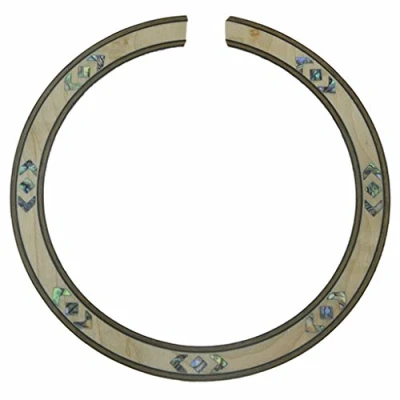 Image of Dopro Qaulity Acoustic Guitar 110 * 12 0.8mm Soundhole Maple Rosette Pretty Abalone Shell Inlay