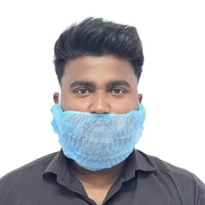 Image of Hygiplas Beard Snoods Blue (50 Pack)