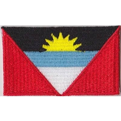 Image of MadAboutFlags Antigua and Barbuda Country Flag Embroidered Patch T4